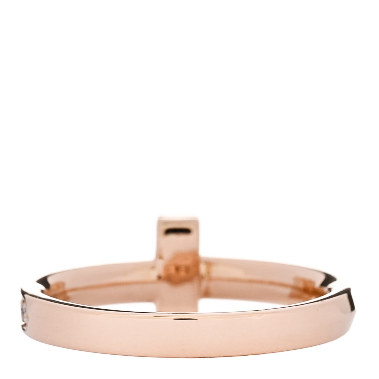 18K Rose Gold Diamond 2.5mm T T1 Ring 51 5.75