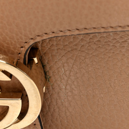 Gucci Dollar Calfskin Small Interlocking G Shoulder Bag Camelia 12 of 12