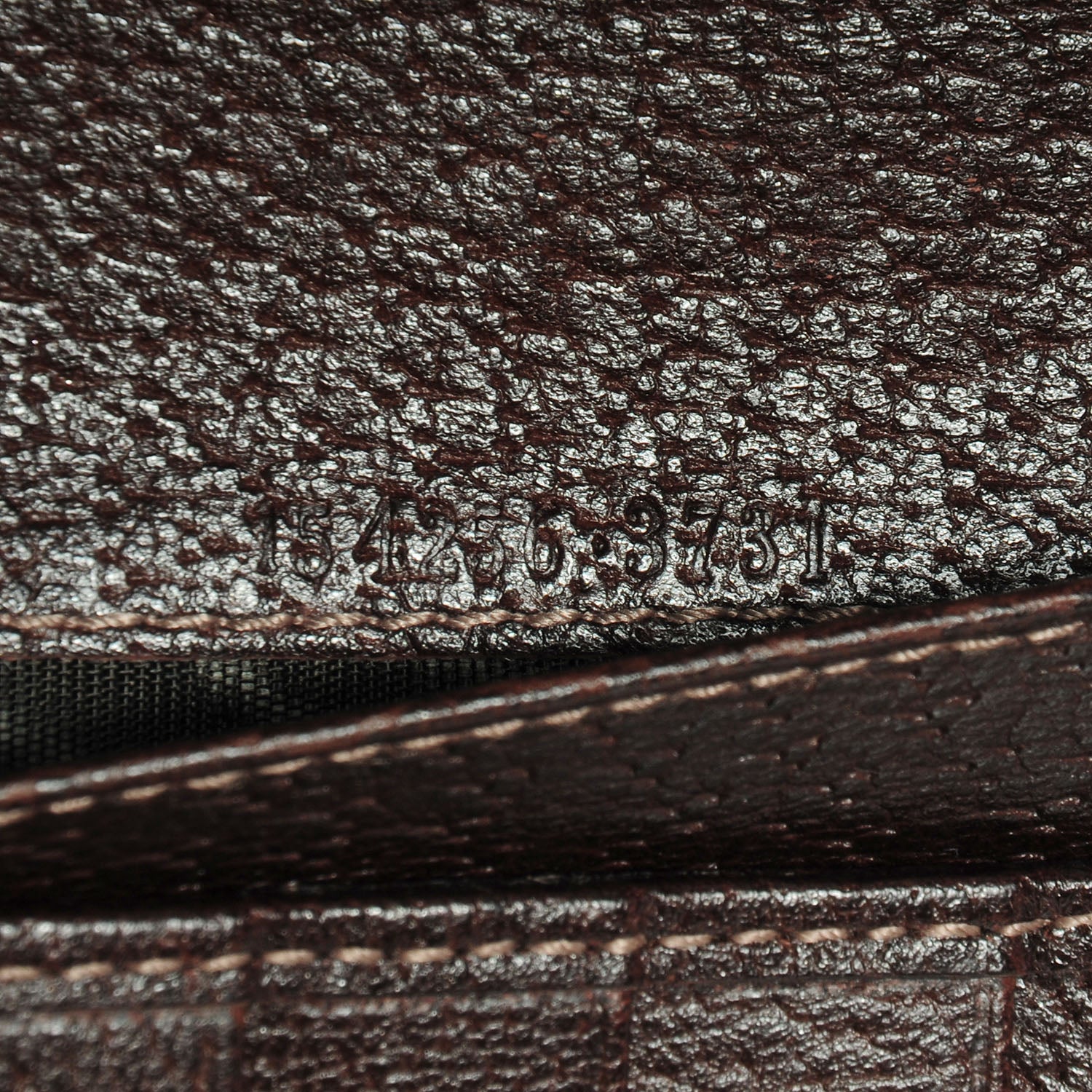 Gucci Monogram Abbey Continental Wallet Dark Brown 7 of 7