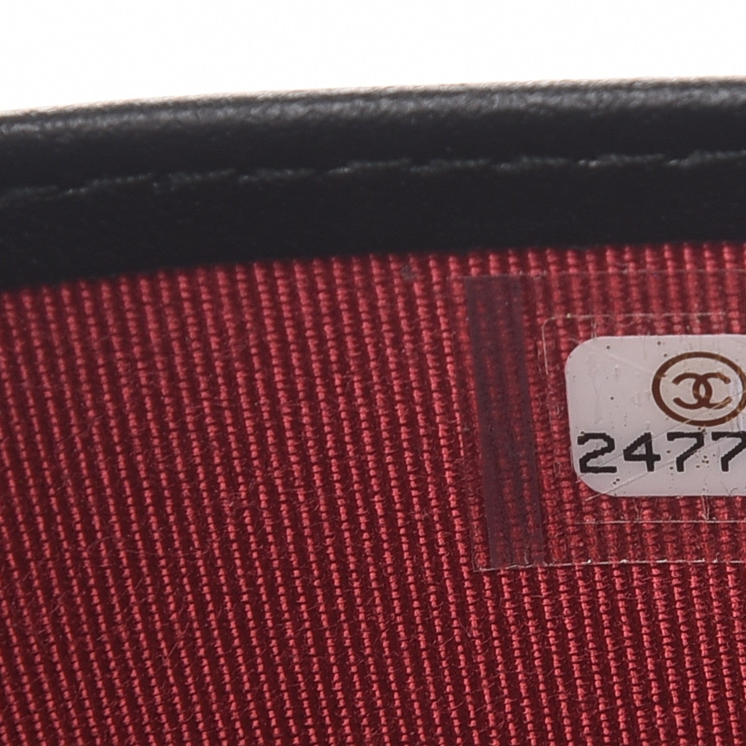 Chanel Aged Calfskin Quilted Gabrielle Yen Wallet Beige Black 8 of 9