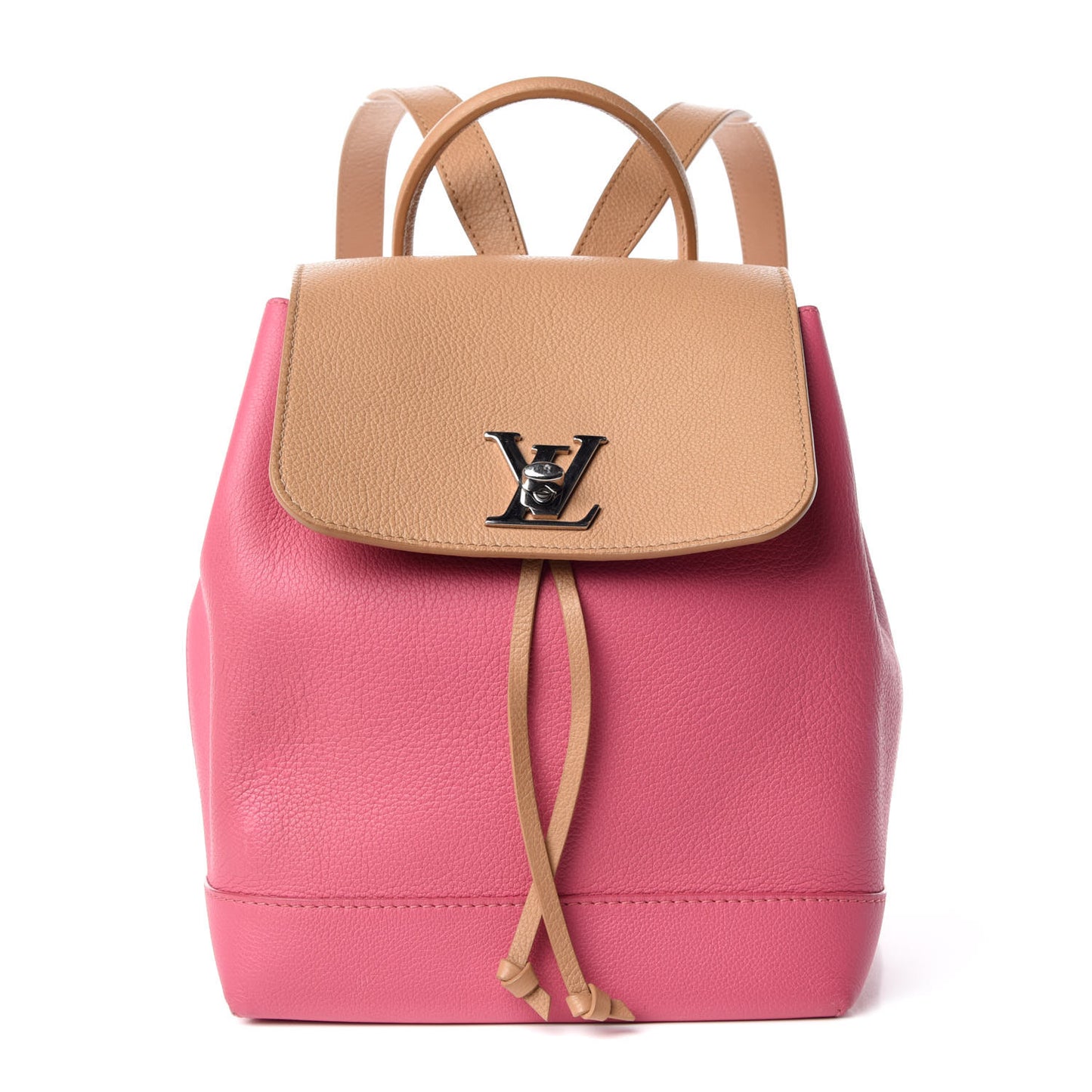 Soft Calfskin Lockme Backpack Pink