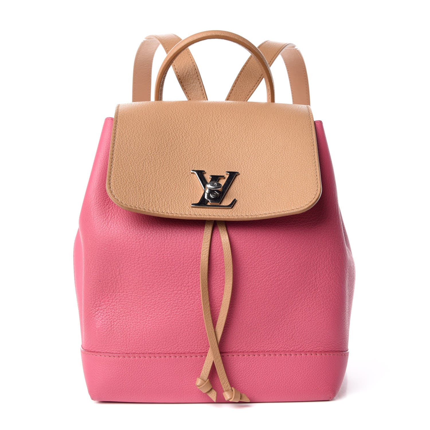 Louis Vuitton Soft Calfskin Lockme Backpack Pink 1 of 9