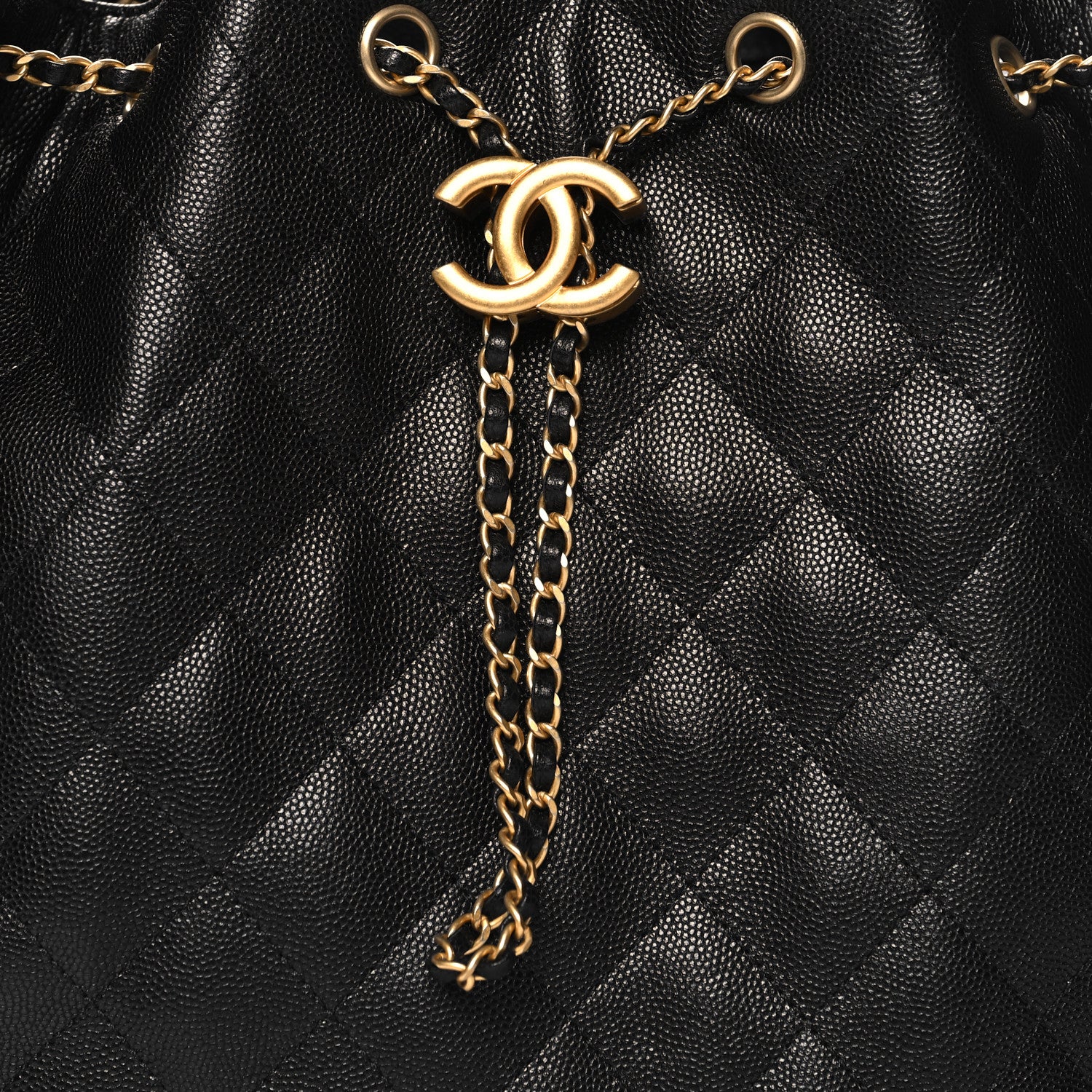 Chanel Caviar Quilted Medium Chanel 25 Handbag Black 8 of 11