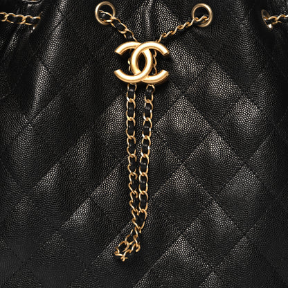 Chanel Caviar Quilted Medium Chanel 25 Handbag Black 8 of 11