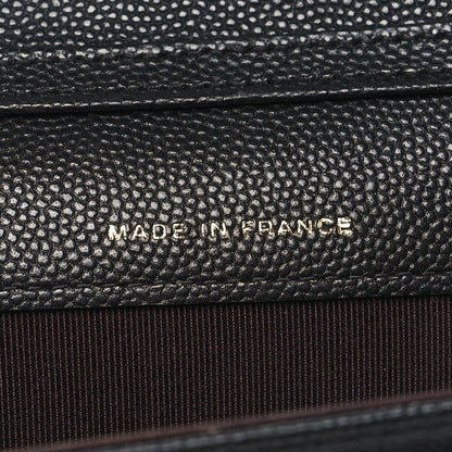 Chanel Caviar Quilted Flap Card Holder On Chain Black 7 of 9