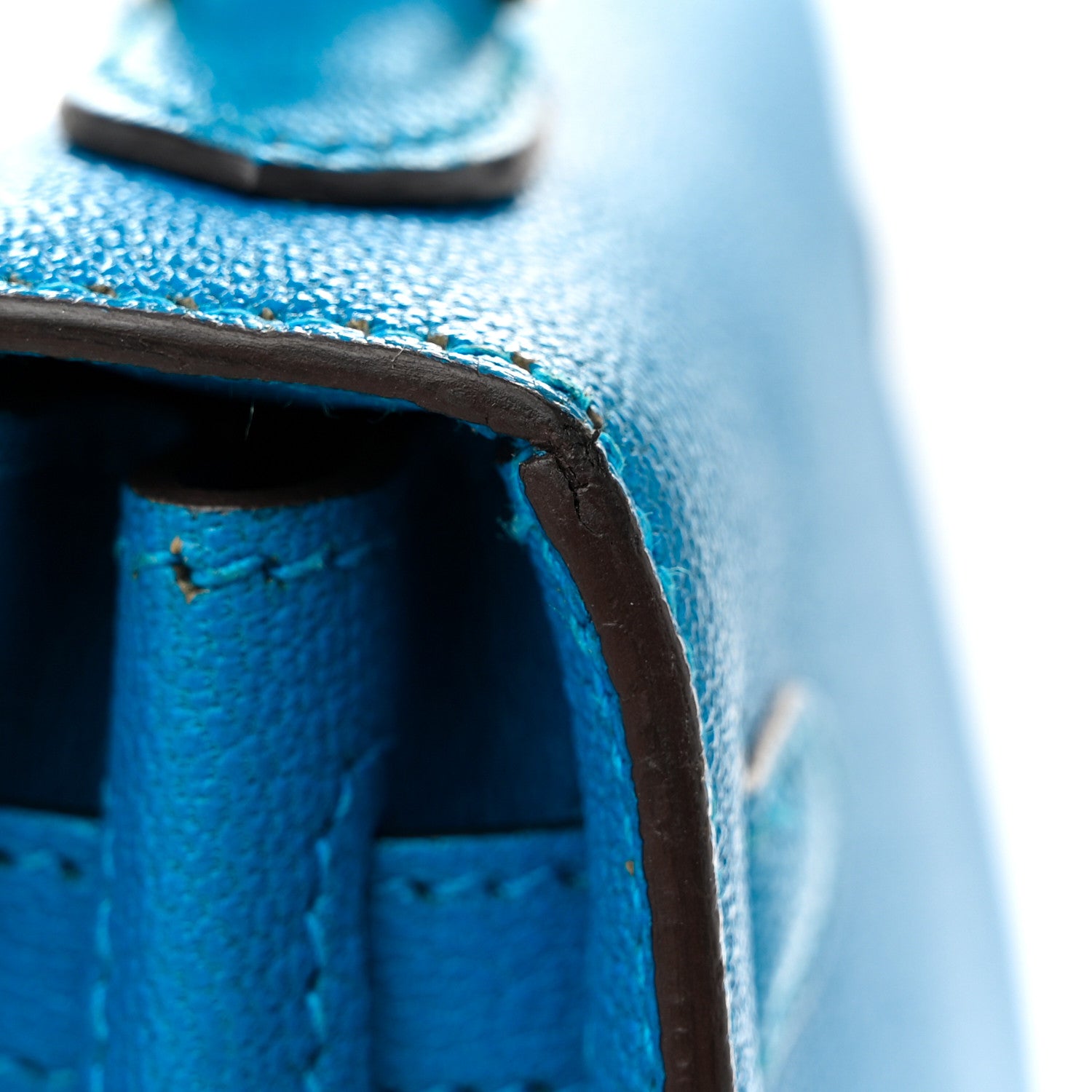 Hermes Chevre Mysore Kelly Sellier 25 Bleu Zanzibar 12 of 12