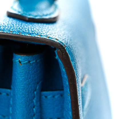 Hermes Chevre Mysore Kelly Sellier 25 Bleu Zanzibar 12 of 12