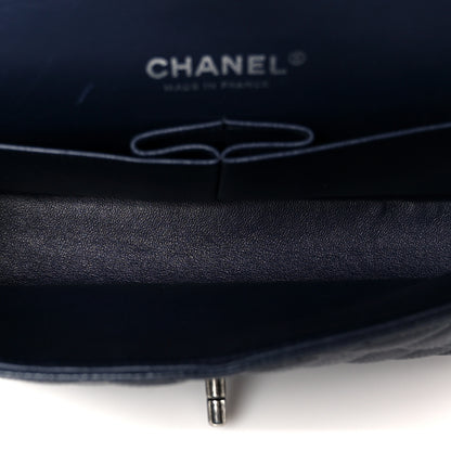 Chanel Caviar Quilted Medium Double Flap Navy 4 of 10