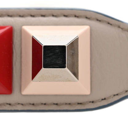 Fendi Vitello Dolce Plexiglass Studded Mini Strap You Grigio Polvere Multicolor 5 of 5