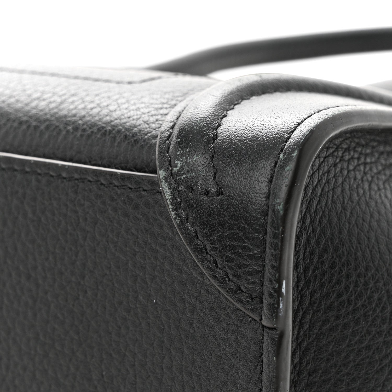 Celine Drummed Calfskin Nano Luggage Black 19 of 19