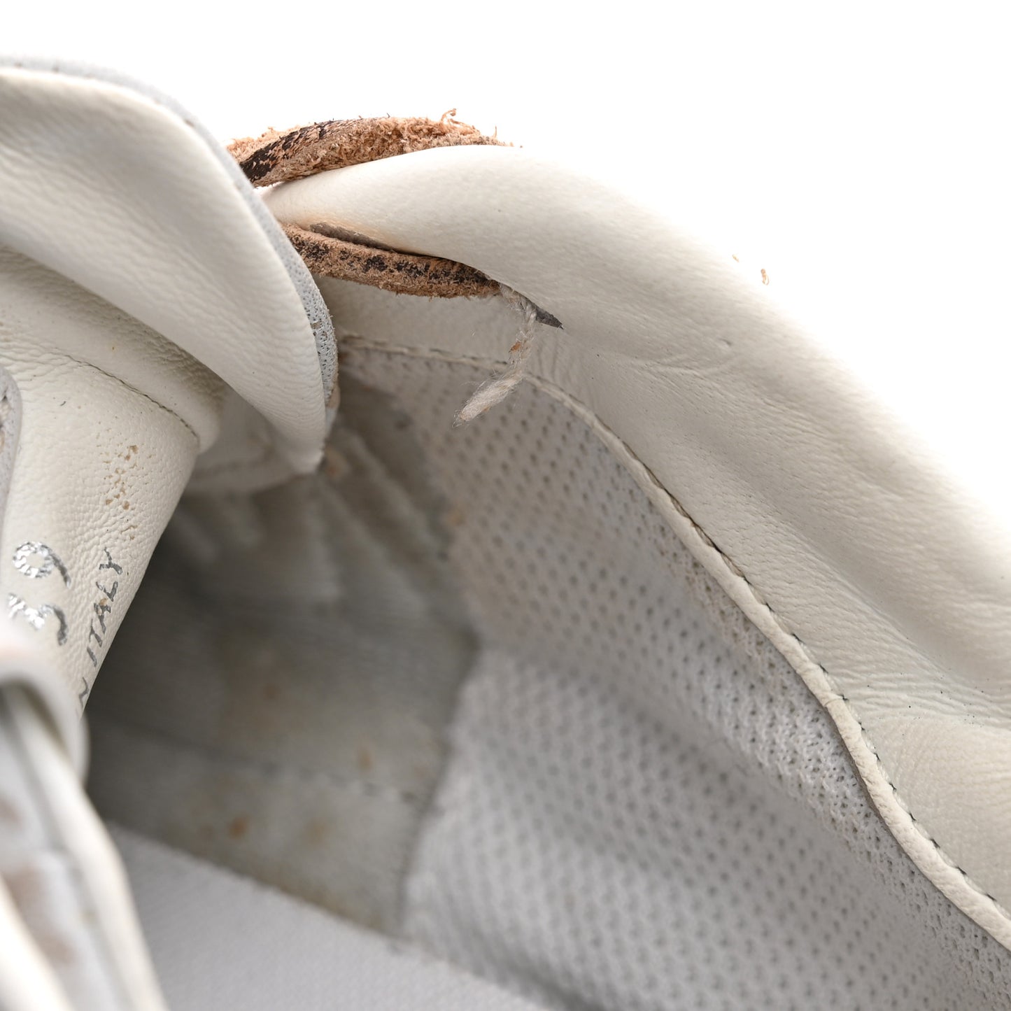 X NEW BALANCE Bleached Calfskin 530 SL Sneakers 39 White