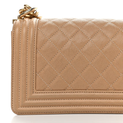 Chanel Caviar Quilted Small Boy Flap Brown 10 of 10