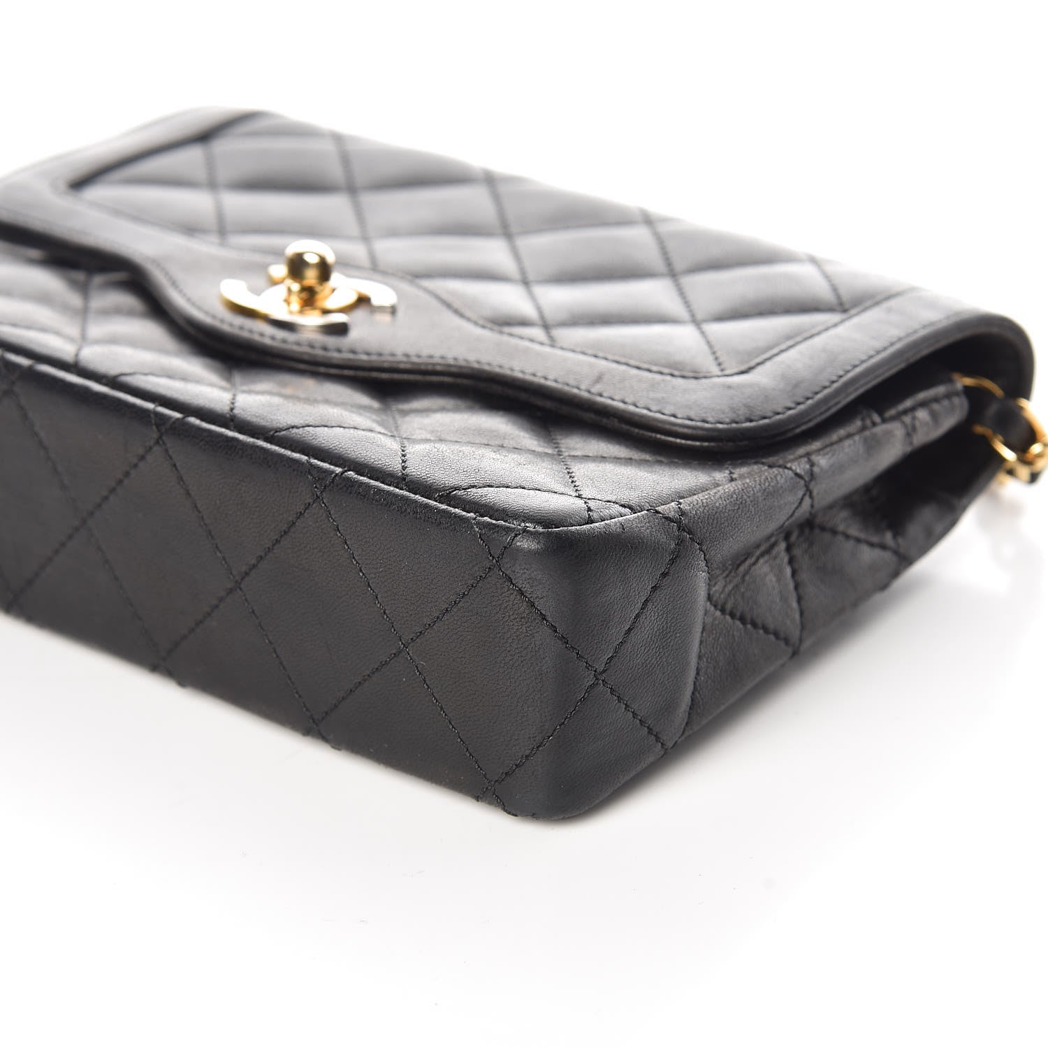 Chanel Lambskin Quilted Mini Flap Black 9 of 14