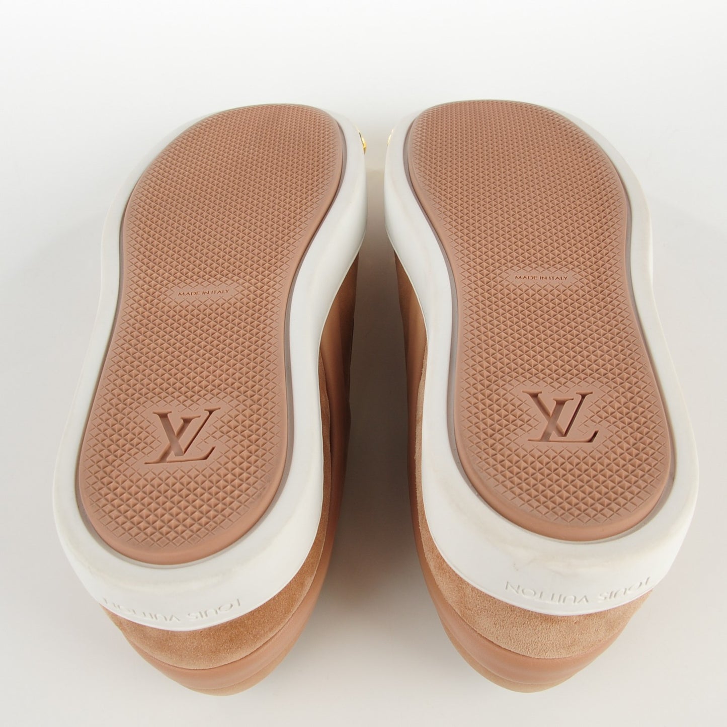 Patent Calfskin Suede Tempo Slip On Sneakers 41 Nude