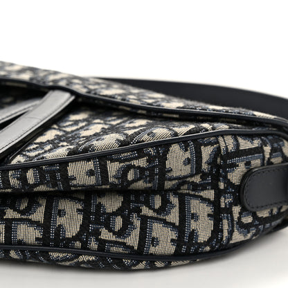 Christian Dior Oblique Saddle Bag Blue 10 of 10