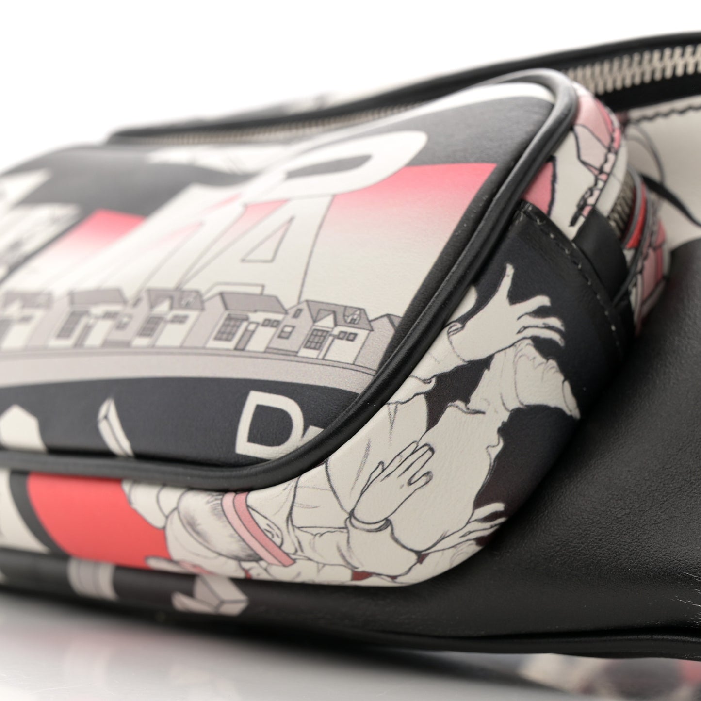 X JAMES JEAN Vitello DNA Flat Belt Bag Black