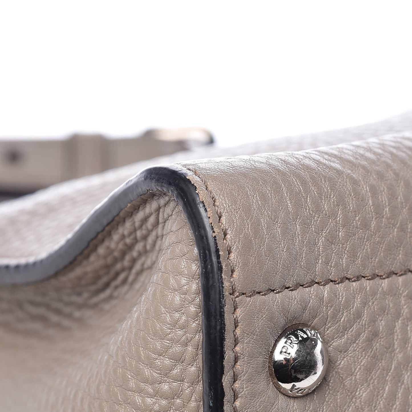 Vitello Daino Twin Pocket Tote Argilla