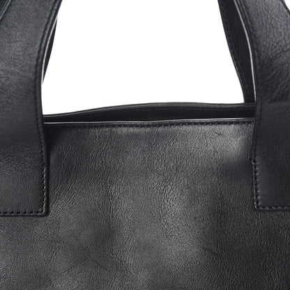 Burberry Calfskin Haymarket Check Toggle Shoulder Bag Black 10 of 14