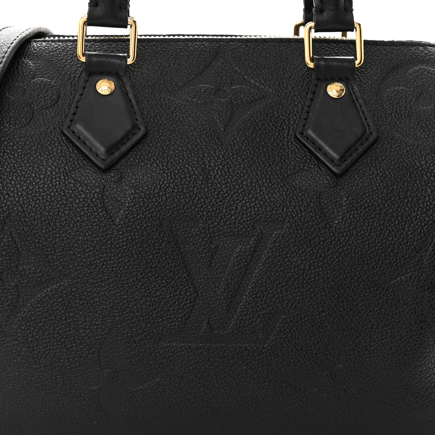 Louis Vuitton Empreinte Monogram Giant Speedy Bandouliere 20 Black 7 of 11