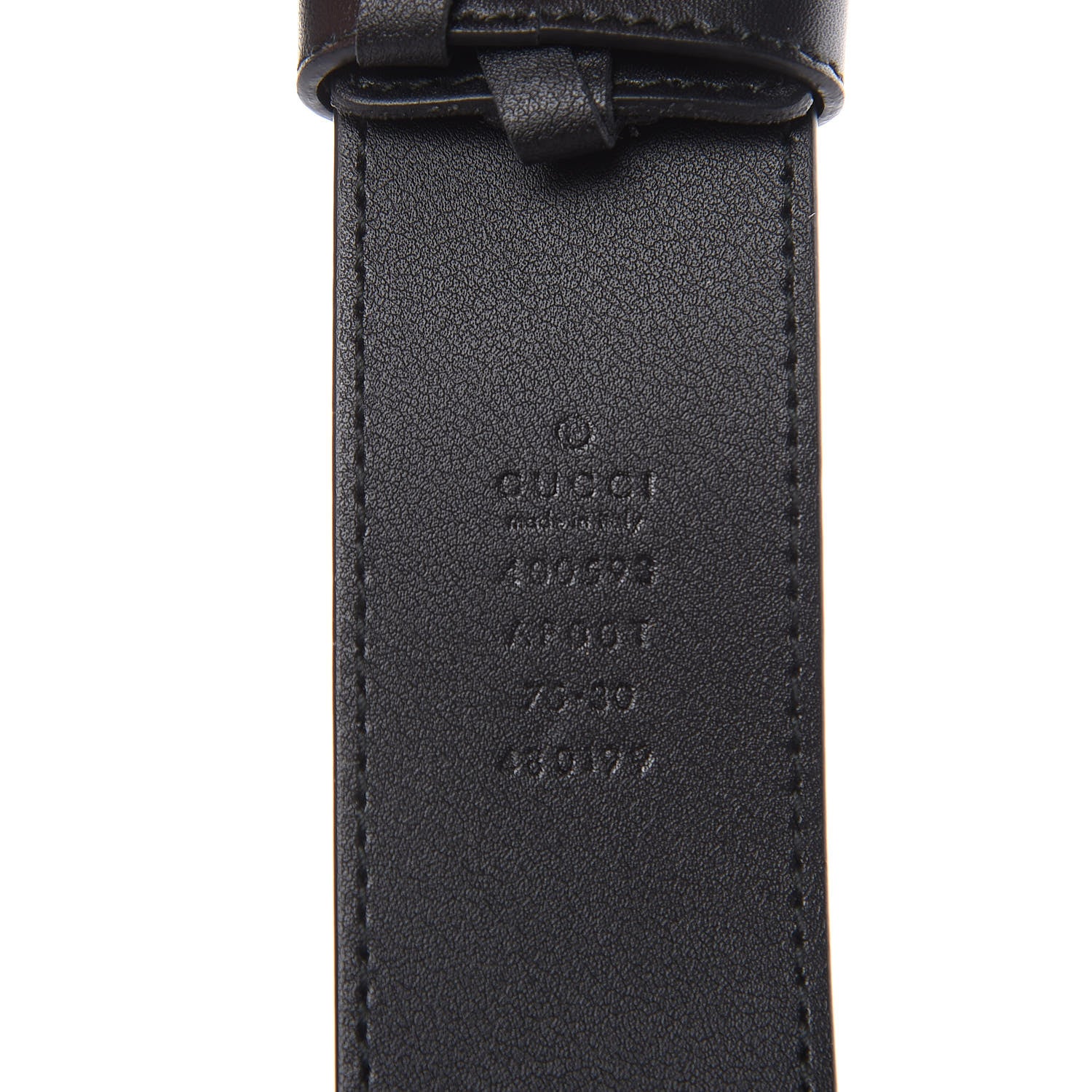 Gucci Calfskin Double G 40mm Belt 75 30 Black 6 of 7