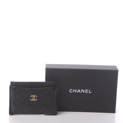Chanel Caviar Quilted Card Holder Black 9 of 9