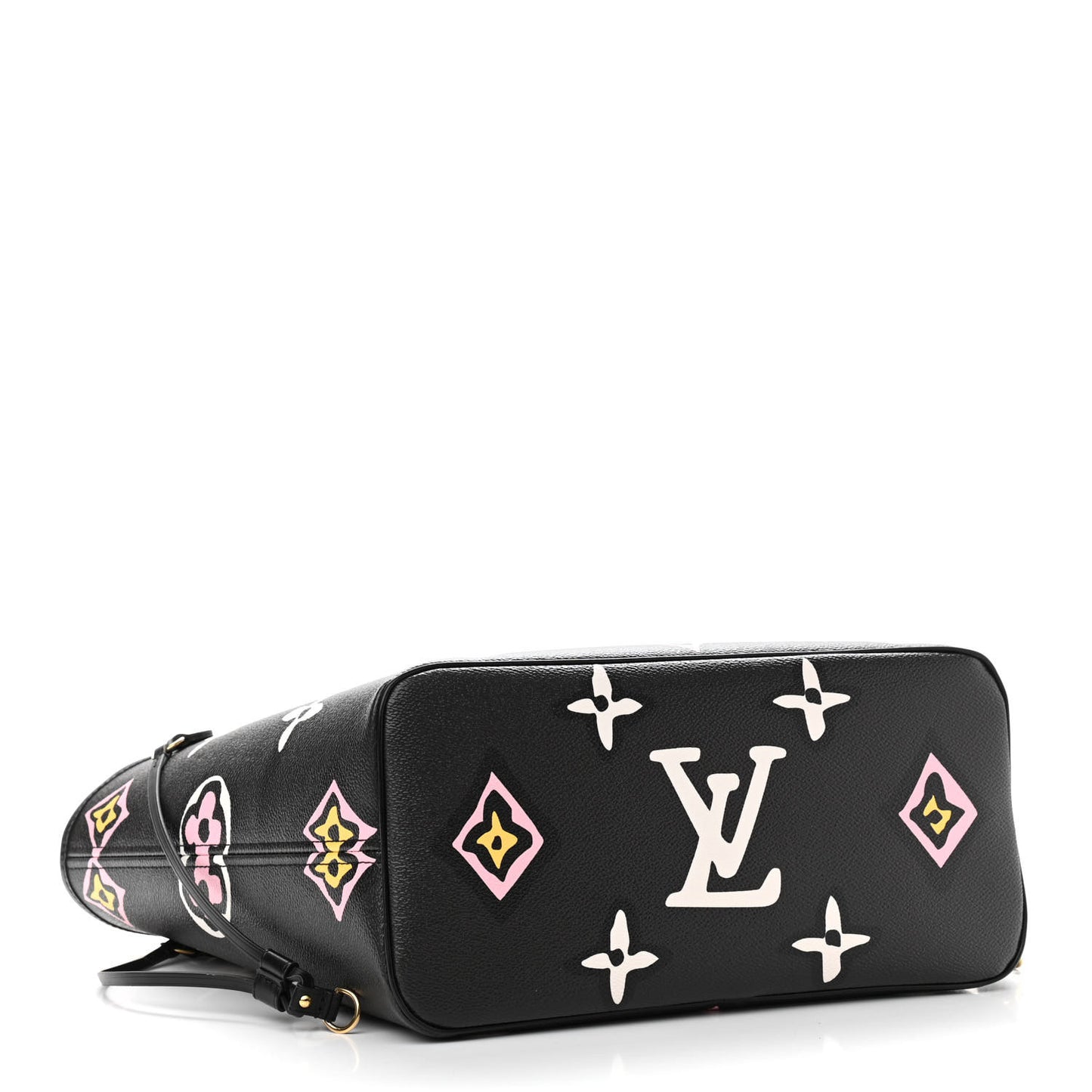 Monogram Giant Wild At Heart Neverfull MM Black