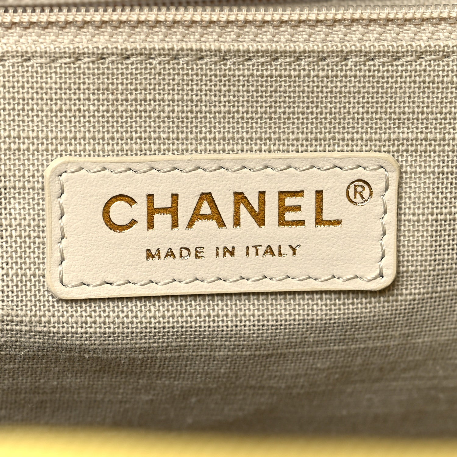 Chanel Mixed Fibers Small Deauville Tote Yellow 8 of 17