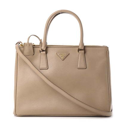 Prada Saffiano Medium Galleria Double Zip Tote Sabbia 1 of 12