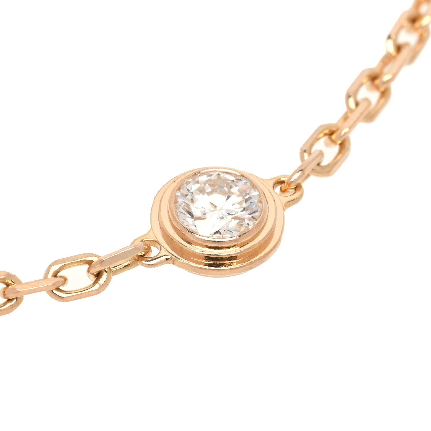 Cartier 18K Pink Gold Diamond SM D'Amour Bracelet 3 of 5