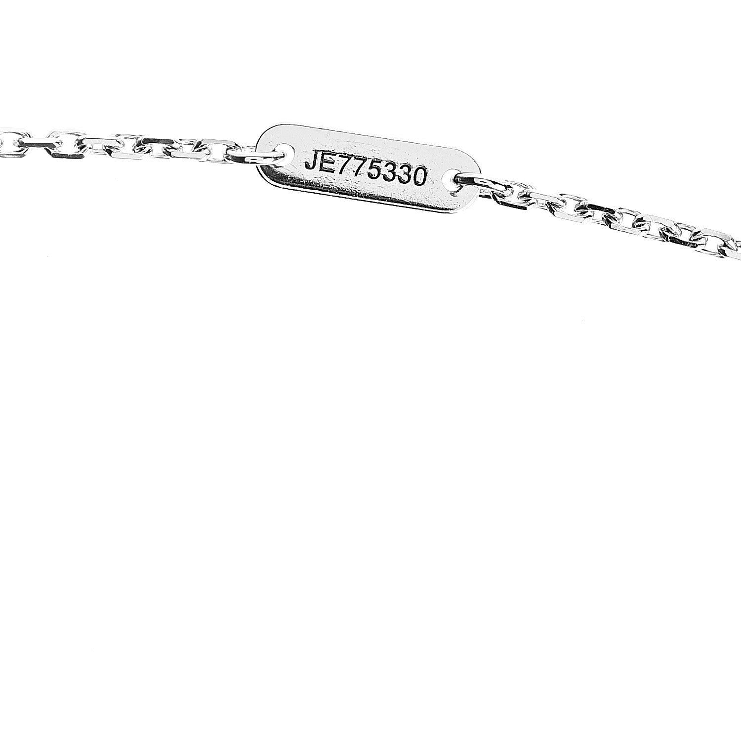 Van Cleef & Arpels 18K White Gold Diamond Sweet Alhambra Pendant Necklace 5 of 6