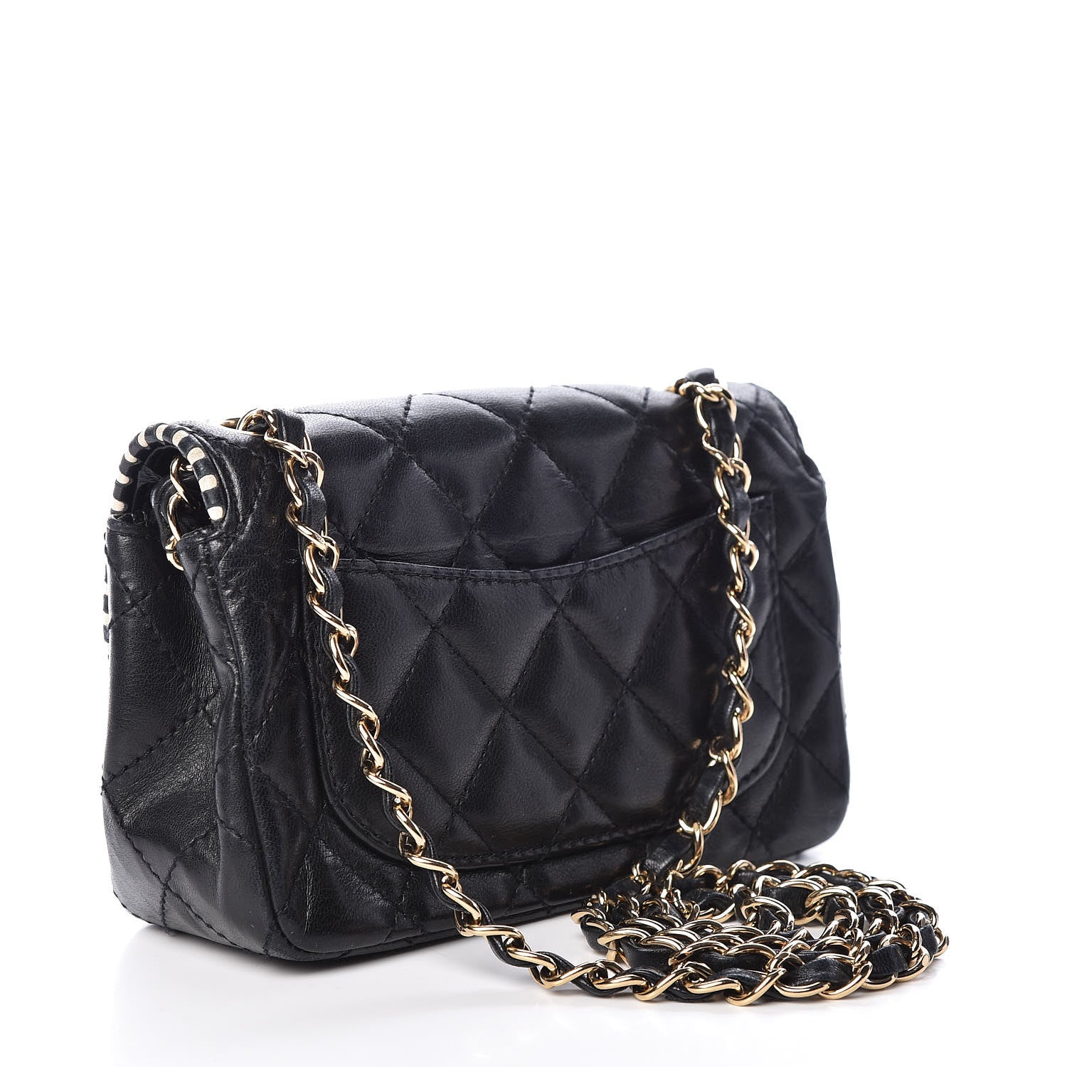 Chanel Lambskin Quilted Mini Flap Black 3 of 10