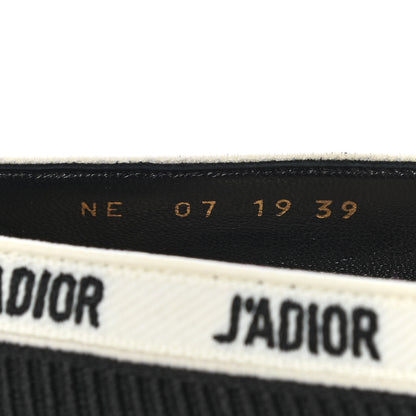 Christian Dior Technical Canvas Ribbon Embroidered J'Adior 100mm Pumps 39 Black 8 of 8