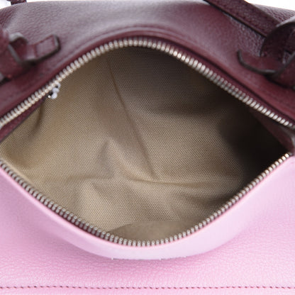 Givenchy Sugar Goatskin Tri-Color Mini Pandora Burgundy Pink White 5 of 7