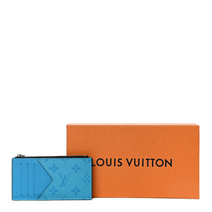 Louis Vuitton Taigarama Coin Card Holder Blue Lagoon 10 of 10