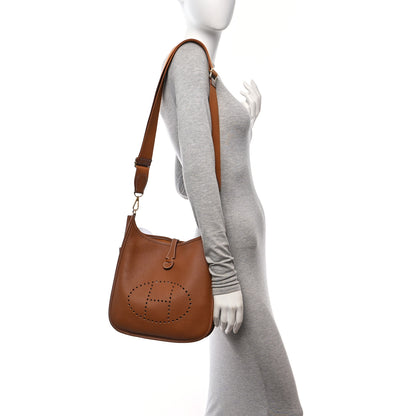 Hermes Taurillon Clemence Evelyne III PM Gold 2 of 10