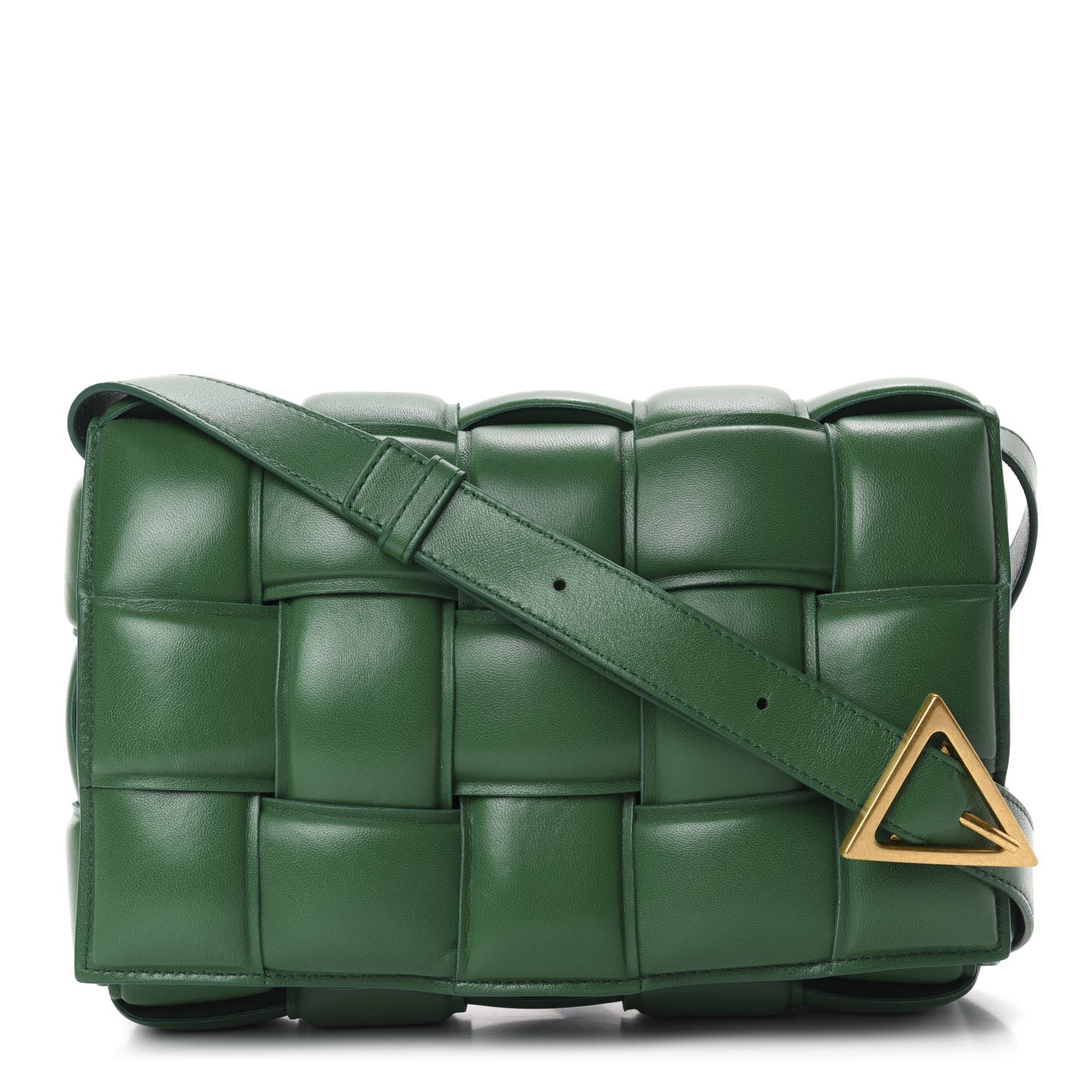 Bottega Veneta Nappa Maxi Intreccio Padded Cassette Crossbody Bag Racing Green 1 of 10