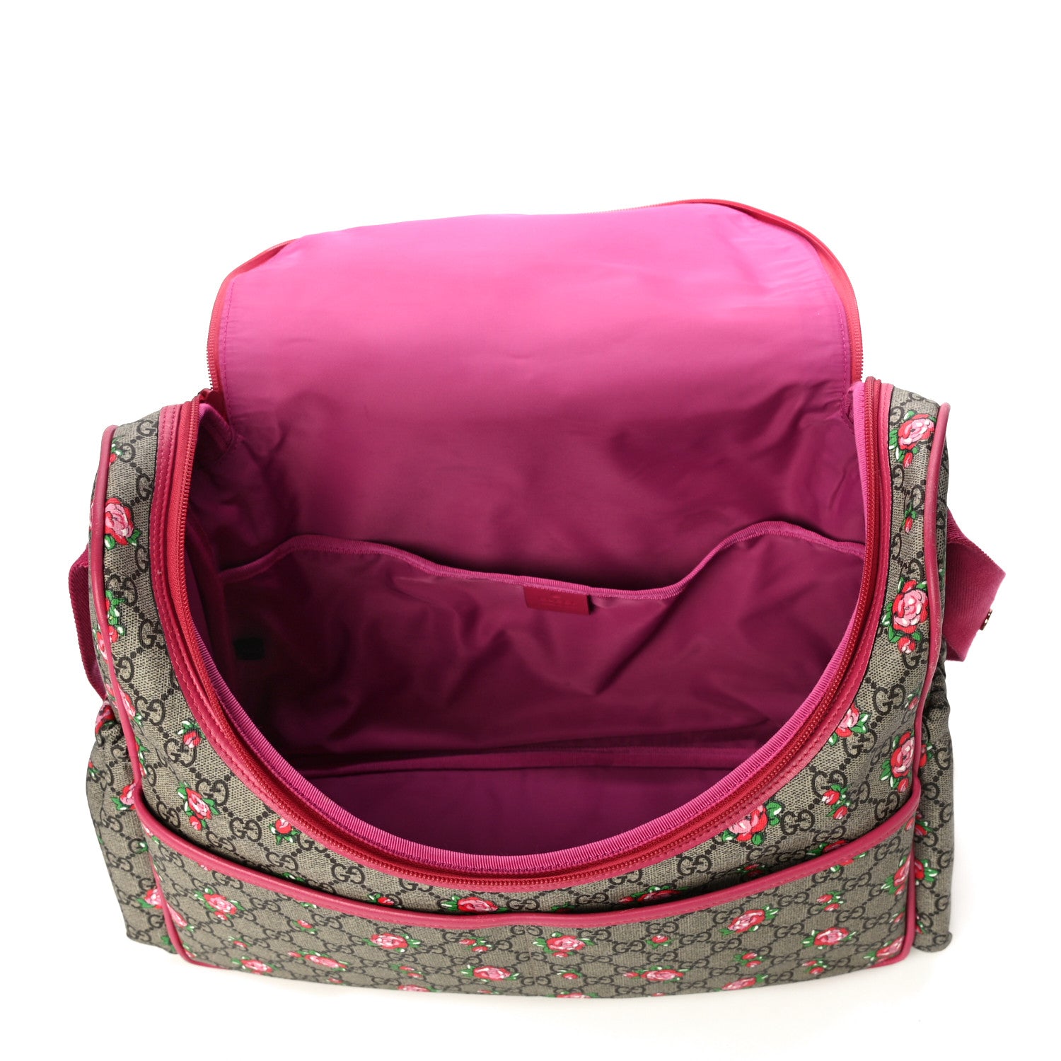 Gucci GG Supreme Monogram Rose Bud Diaper Bag Pink 6 of 17