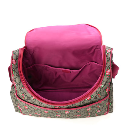Gucci GG Supreme Monogram Rose Bud Diaper Bag Pink 6 of 17