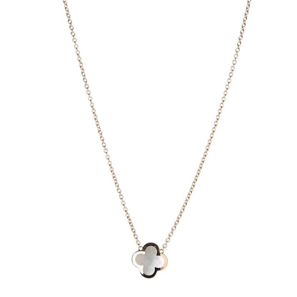 Van Cleef & Arpels 18K Yellow Gold Mother of Pearl Pure Alhambra Pendant Necklace 1 of 5