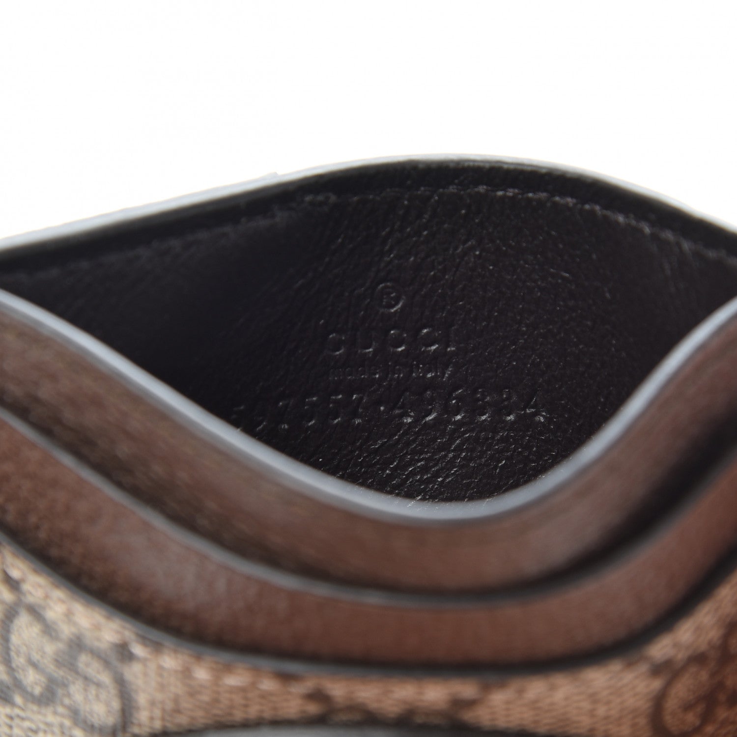 Gucci GG Supreme Monogram Neo Vintage Card Holder Beige Crop New Acero 5 of 6
