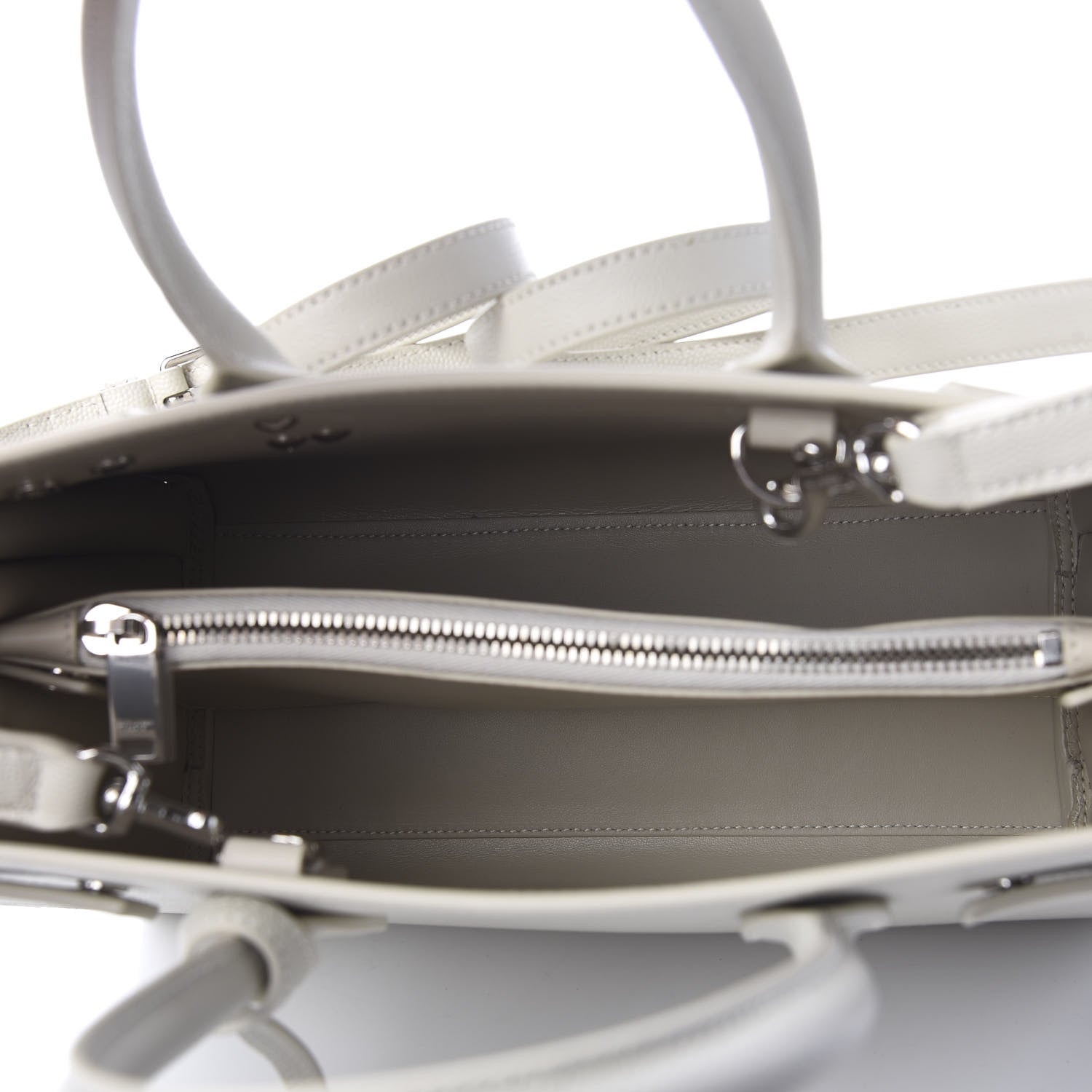 Saint Laurent Grained Calfskin Baby Sac De Jour White 4 of 8