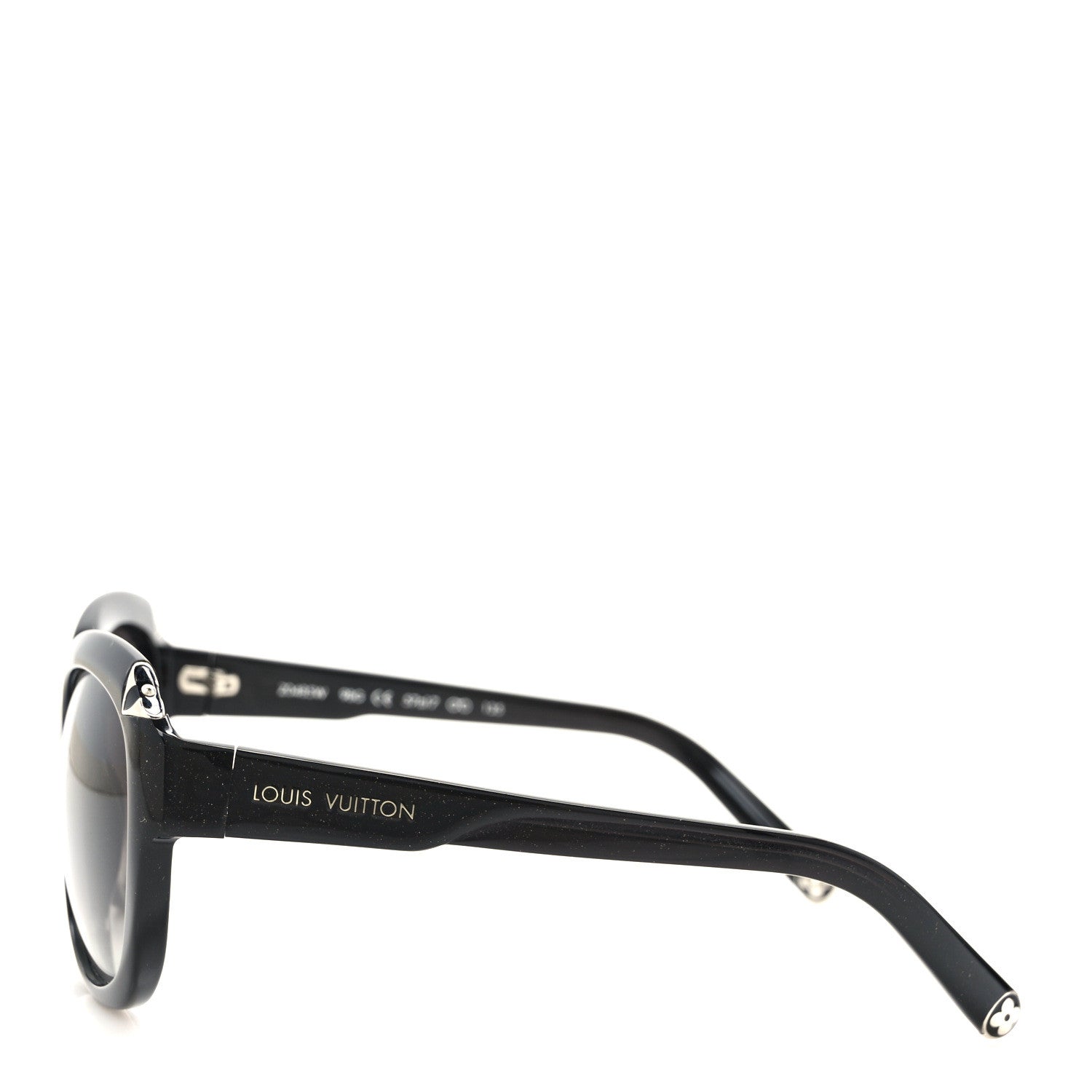 Louis Vuitton Acetate Hortensia Sunglasses Z0485W Black Glitter 3 of 8