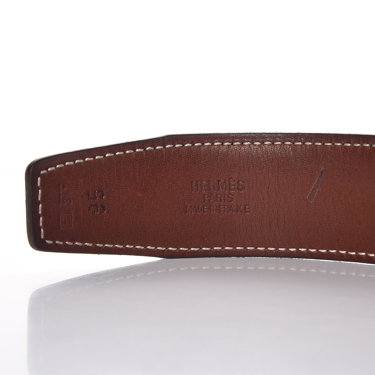 Box Barenia 32mm H Belt 95 Black Fauve