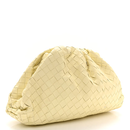 Bottega Veneta Nappa Maxi Intrecciato The Pouch Oversized Clutch Ice Cream 3 of 10