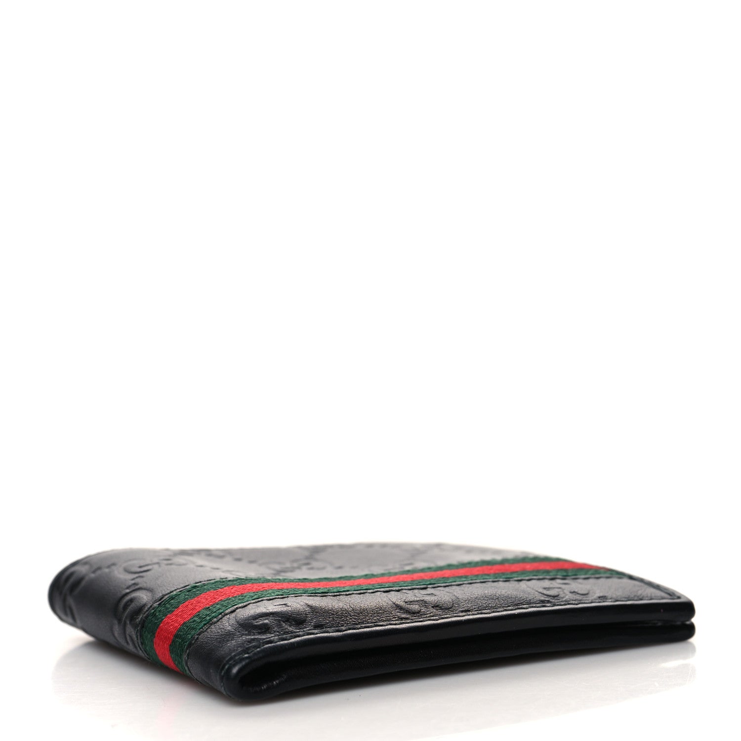 Gucci Guccissima Web Bi-Fold Wallet Black 4 of 9