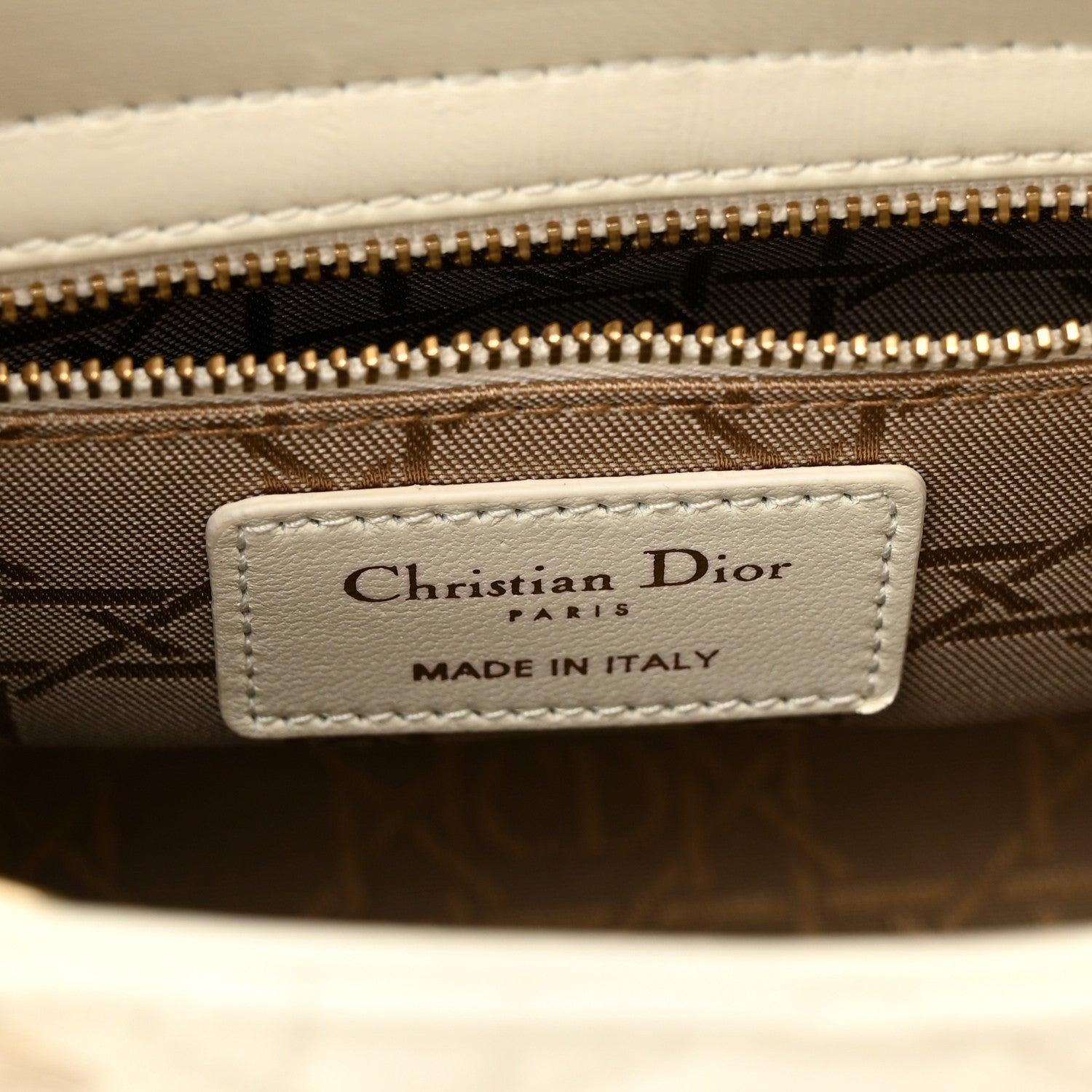 Christian Dior Lambskin Cannage Small My ABCDior Lady Dior White 5 of 9