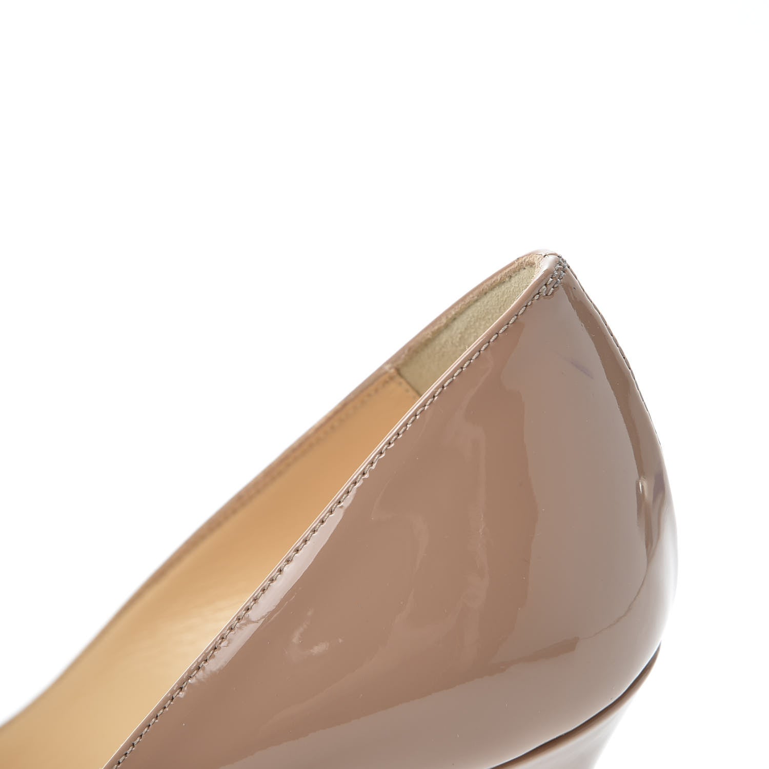 Christian Louboutin Patent So Kate 100 Pumps 35 Nude 9 of 10