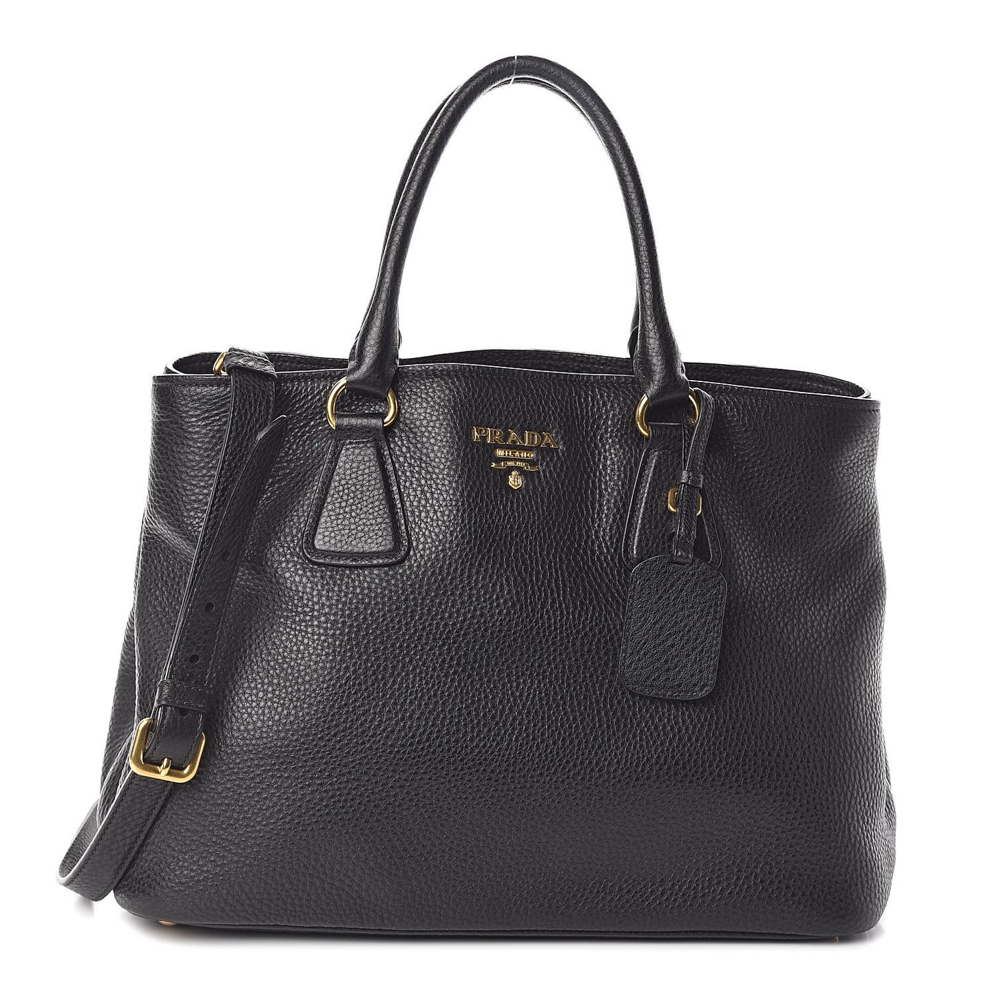 Vitello Daino Tote Black