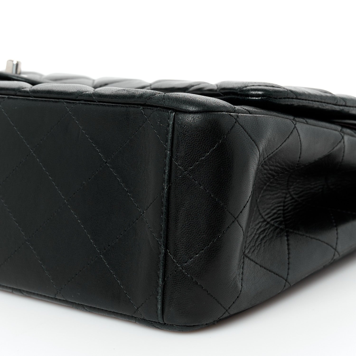 Chanel Lambskin Quilted Maxi Double Flap Black 11 of 11