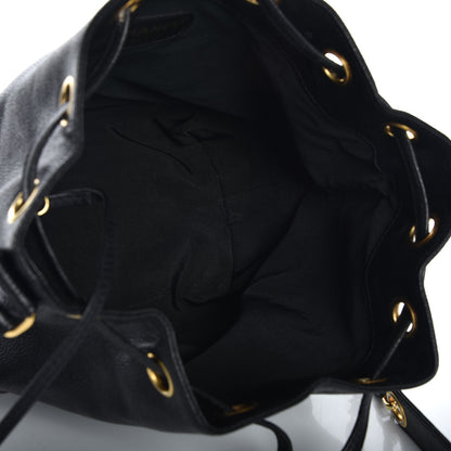 Chanel Caviar CC Drawstring Shoulder Bag Black 5 of 8
